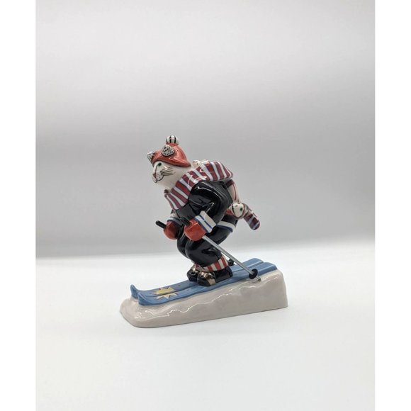 Villeroy and Boch Benedikt and friends Skier by Rosemarie Benedikt Ceramic Cat - Picture 4 of 6